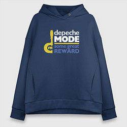 Толстовка оверсайз женская Deepche Mode - Some great reward, цвет: тёмно-синий