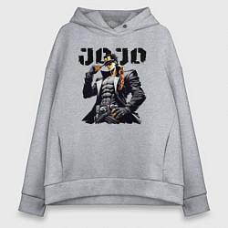 Женское худи оверсайз Jotaro Kujo - jojo ai art