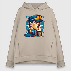 Женское худи оверсайз Jojo - Jotaro Kujo ai art