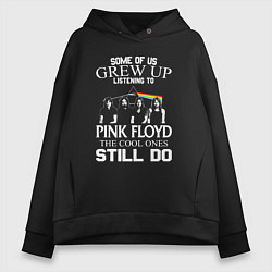Толстовка оверсайз женская Pink Floyd tour, цвет: черный