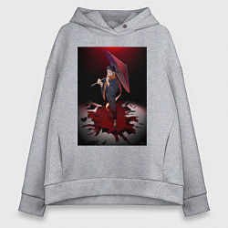 Толстовка оверсайз женская Re:Zero Субару Нацуки, цвет: меланж