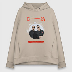 Толстовка оверсайз женская Depeche Mode - Memento mori conference, цвет: миндальный
