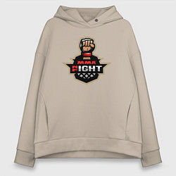 Женское худи оверсайз MMA fight night