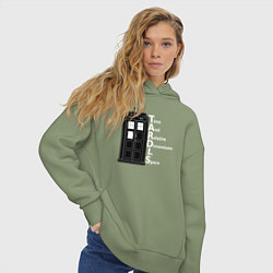 Толстовка оверсайз женская Время и пространство, цвет: авокадо — фото 2