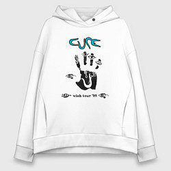Толстовка оверсайз женская The Cure - Wish tour, цвет: белый