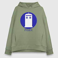 Женское худи оверсайз Tardis police