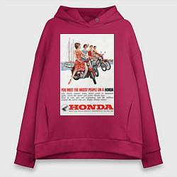 Женское худи оверсайз Honda мотоцикл