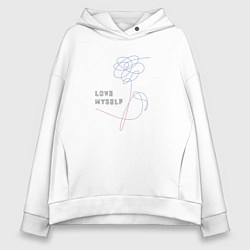 Женское худи оверсайз BTS love myself