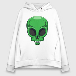 Женское худи оверсайз Green skeletor