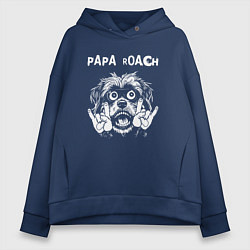 Женское худи оверсайз Papa Roach rock dog