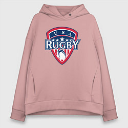 Женское худи оверсайз USA rugby