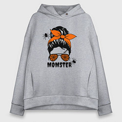 Женское худи оверсайз Momster - мама монстрр