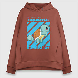 Женское худи оверсайз Покемоны Сквиртл Squirtle