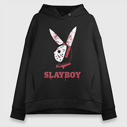 Толстовка оверсайз женская Slayboy, цвет: черный