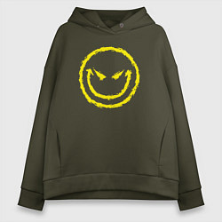 Женское худи оверсайз Evil smile