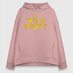 Женское худи оверсайз The wild robot logo