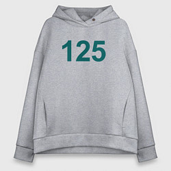 Толстовка оверсайз женская 125 - Игра в кальмара, цвет: меланж