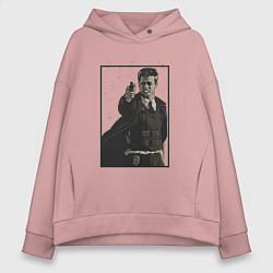 Толстовка оверсайз женская Что в коробке Brad Pitt, цвет: пыльно-розовый