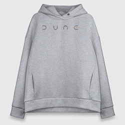 Толстовка оверсайз женская Dune logo, цвет: меланж