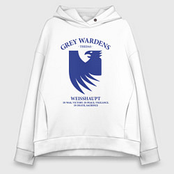 Толстовка оверсайз женская Grey Wardens - Dragon Age, цвет: белый