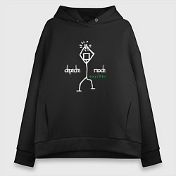 Толстовка оверсайз женская Depeche Mode - Exciter merch, цвет: черный
