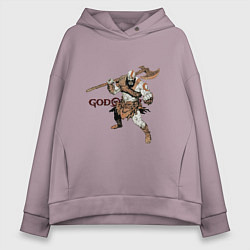 Толстовка оверсайз женская Кратос - God Of War, цвет: сиреневый