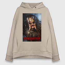 Женское худи оверсайз Predator movie