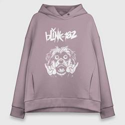 Женское худи оверсайз Blink 182 rock dog