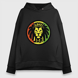 Женское худи оверсайз Jamaica rasta lion