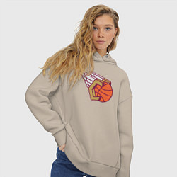 Толстовка оверсайз женская Cavaliers wings, цвет: миндальный — фото 2