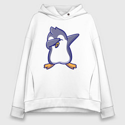 Женское худи оверсайз Dab penguin
