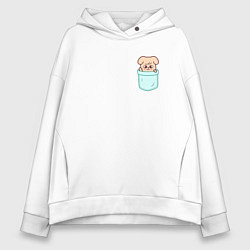 Женское худи оверсайз PuppyM in pocket