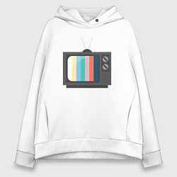 Женское худи оверсайз Old television
