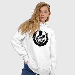 Толстовка оверсайз женская Педиатр с ребенком, цвет: белый — фото 2