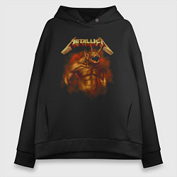 Женское худи оверсайз Metallica Funny Monster