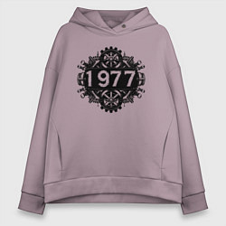 Толстовка оверсайз женская Механический год 1977, цвет: сиреневый