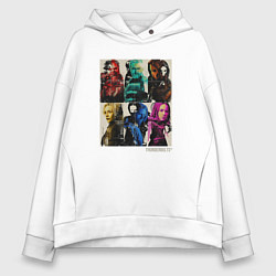 Толстовка оверсайз женская Новые мстители - Громовержцы, цвет: белый