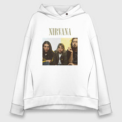Женское худи оверсайз Nirvana band foto