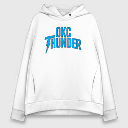 Толстовка оверсайз женская OKC team, цвет: белый