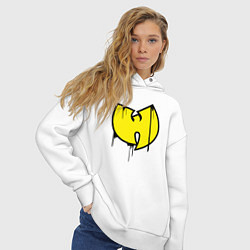 Толстовка оверсайз женская Wu-Tang style, цвет: белый — фото 2