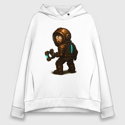 Толстовка оверсайз женская Кенни в игре Dead Space, цвет: белый