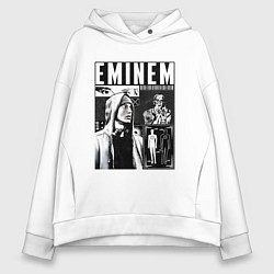Толстовка оверсайз женская Eminem y2k, цвет: белый