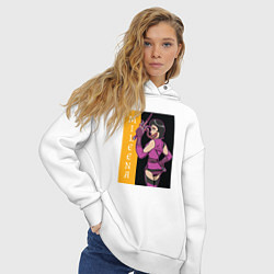 Толстовка оверсайз женская Mileena fighter, цвет: белый — фото 2