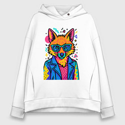 Женское худи оверсайз Лиса Pop Colors