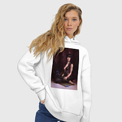 Толстовка оверсайз женская Фанарт персонажа Шэдоухарт из игры Baldurs Gate 3, цвет: белый — фото 2