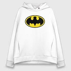 Толстовка оверсайз женская Heisenberg Batman, цвет: белый