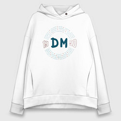 Толстовка оверсайз женская Depeche Mode - World Violation tour back, цвет: белый