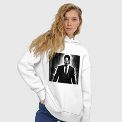 Толстовка оверсайз женская Киану, цвет: белый — фото 2