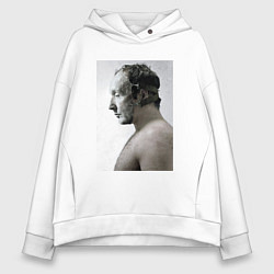 Толстовка оверсайз женская Пила, цвет: белый