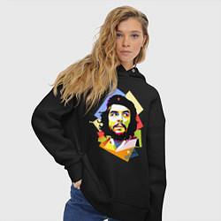 Толстовка оверсайз женская Che Guevara Art, цвет: черный — фото 2